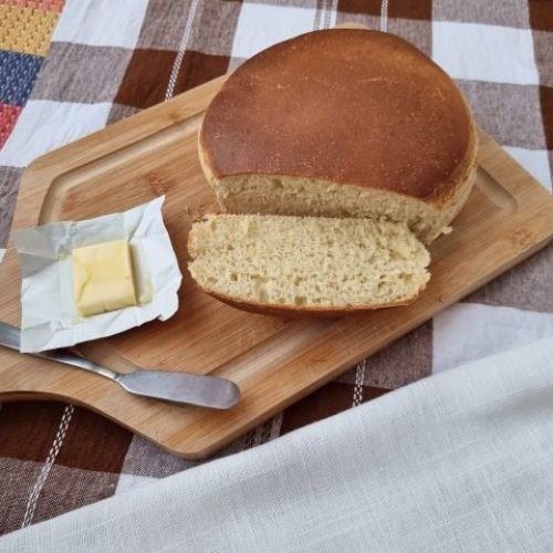 Pão de forma fácil na airfryer